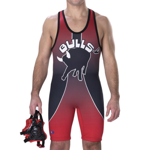 Cliff Keen S794319 Bulls Custom Team Sublimated Singlet by